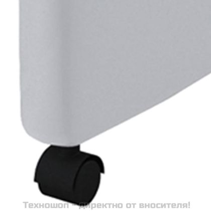 Трапезни столове, 6 бр, бели, изкуствена кожа