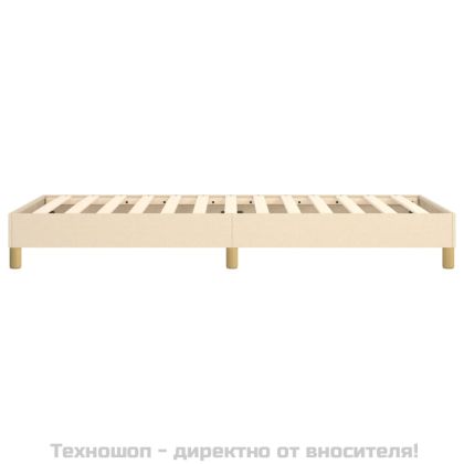 Рамка за легло с пружини, kремав, 80x200 см, плат
