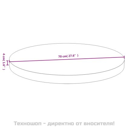 Плот за маса Ø70x4 см бамбук