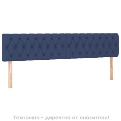 Табла за легло, синя, 180x7x78/88 см, плат