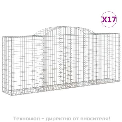 Габионни кошници арка 17 бр 300x50x120/140см поцинковано желязо