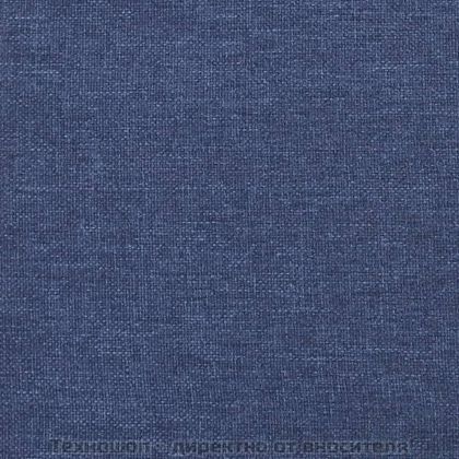 Табла за легло, синя, 180x7x118/128 см, плат