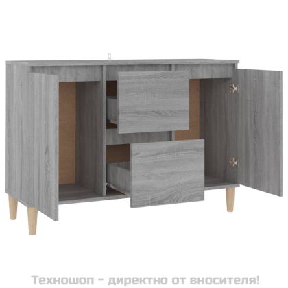 Сайдборд, сив сонома, 101x35x70 см, инженерно дърво