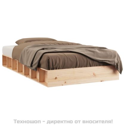 рамка за легло 90x190 см Single масивна дървесина
