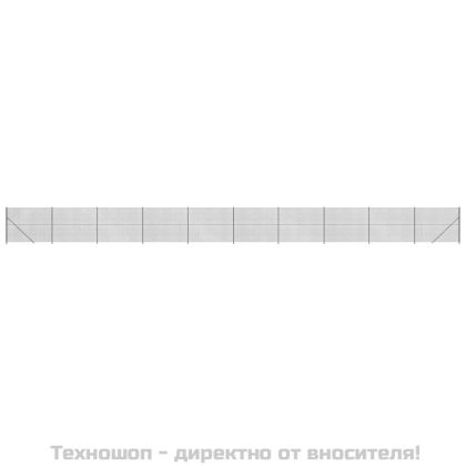 Плетена оградна мрежа с фланец, антрацит, 1,4x25 м