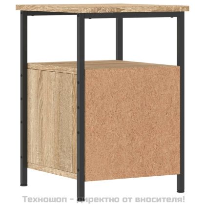 Нощни шкафчета 2 бр дъб сонома 34x35,5x50 см инженерно дърво