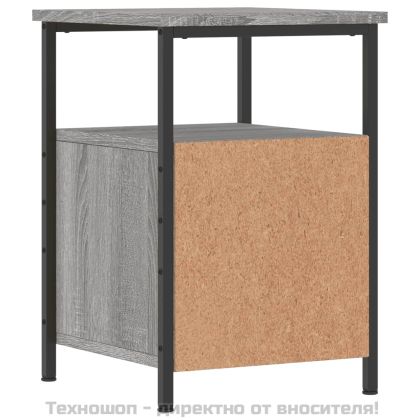 Нощни шкафчета 2 бр сив сонома 34x35,5x50 см инженерно дърво