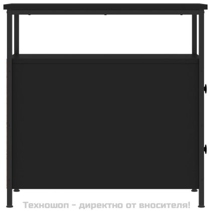 Нощни шкафчета 2 бр черни 30x60x60 см инженерно дърво