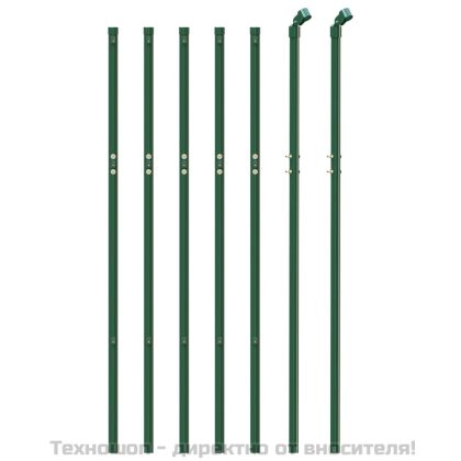 Плетена оградна мрежа, зелена, 1,1x10 м