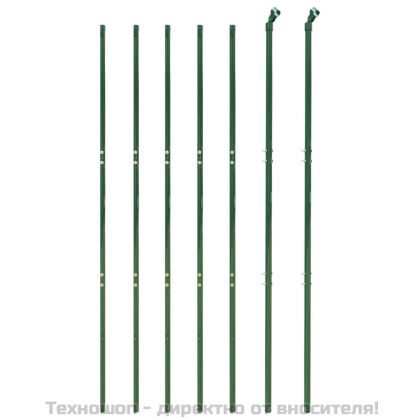 Плетена оградна мрежа, зелена, 1,4x10 м