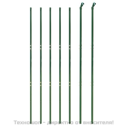 Плетена оградна мрежа, зелена, 1,6x10 м