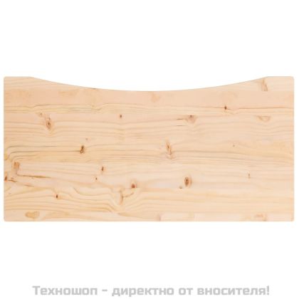 Плот за бюро, 80x40x2,5 см, борово дърво масив