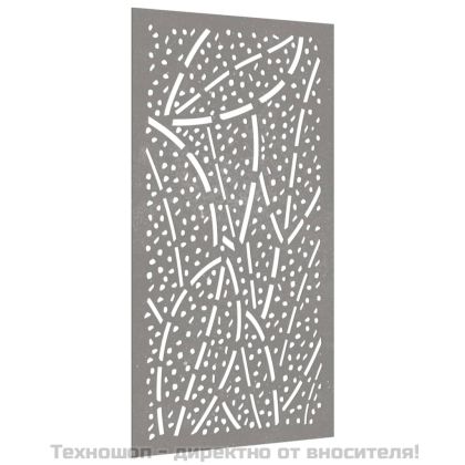 Градинска декорация 105x55 см кортенова стомана дизайн с листа