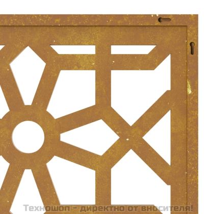 Градинска декорация 105x55 см кортенова стомана мавърски дизайн