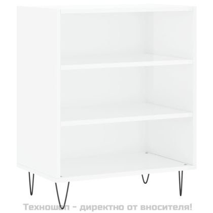 Бюфет бял гланц 57x35x70 см инженерно дърво