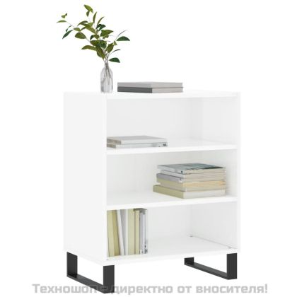 Бюфет бял гланц 57x35x70 см инженерно дърво