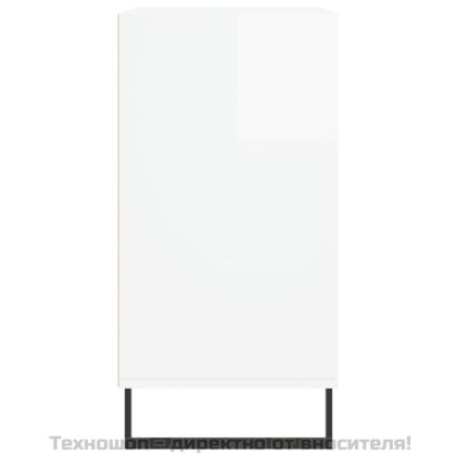 Бюфет бял гланц 57x35x70 см инженерно дърво