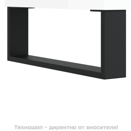 Бюфет бял гланц 57x35x70 см инженерно дърво
