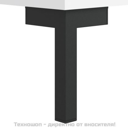 Сайдборд, бял, 100x36x60 см, инженерно дърво