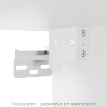 Стенен шкаф, бял, 60x31x60 см, инженерно дърво