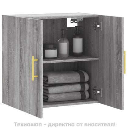 Стенен шкаф, сив сонома, 60x31x60 см, инженерно дърво