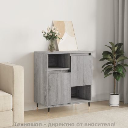 Сайдборд, сив сонома, 60x35x70 см, инженерно дърво