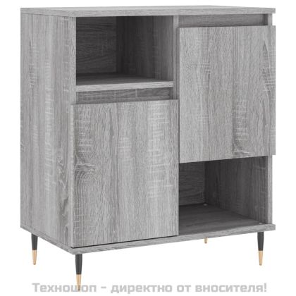Сайдборд, сив сонома, 60x35x70 см, инженерно дърво