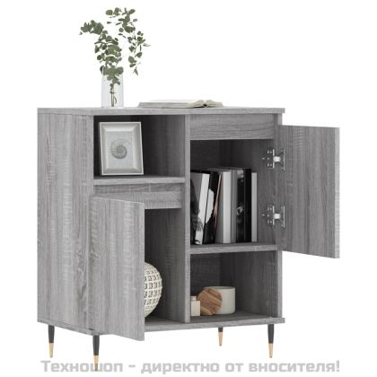 Сайдборд, сив сонома, 60x35x70 см, инженерно дърво