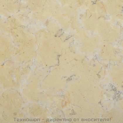 Плот за маса, кремав, Ø40x2,5 см, мрамор