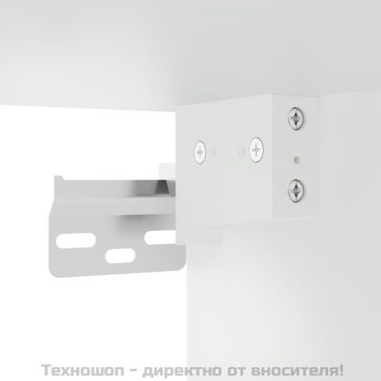 Стенен шкаф, бял, 80x36,5x35 см, инженерно дърво