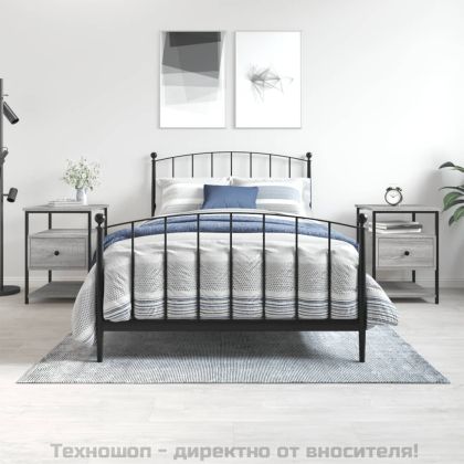 Нощни шкафчета 2 бр сива сонома 40x42x56 см инженерно дърво