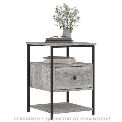 Нощни шкафчета 2 бр сива сонома 40x42x56 см инженерно дърво