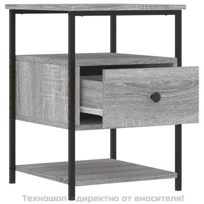 Нощни шкафчета 2 бр сива сонома 40x42x56 см инженерно дърво