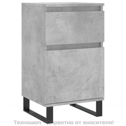 Бюфети 2 бр бетонно сив 40x35x70 см инженерно дърво