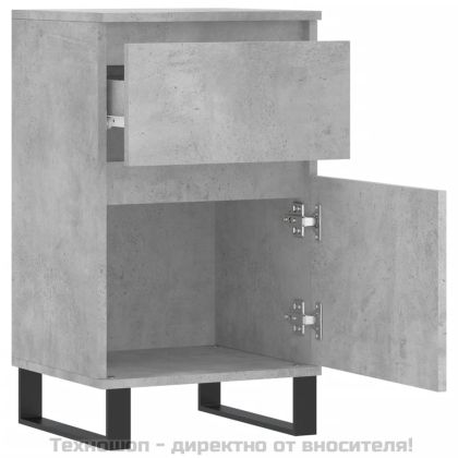 Бюфети 2 бр бетонно сив 40x35x70 см инженерно дърво