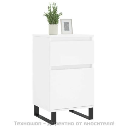 Бюфет бял 40x35x70 см инженерно дърво