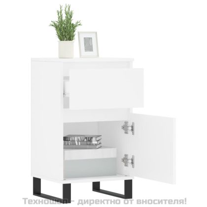 Бюфет бял 40x35x70 см инженерно дърво