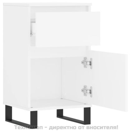 Бюфет бял 40x35x70 см инженерно дърво