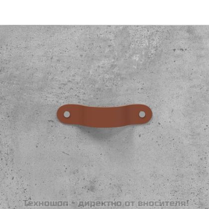 Сайдборд, бетонно сив, 69,5x34x90 см, инженерно дърво