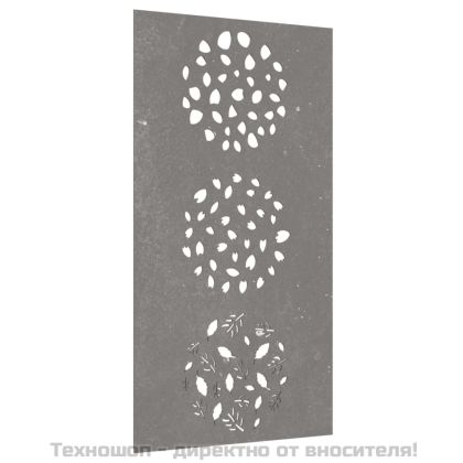 Градинска декорация 105x55 см кортенова стомана дизайн с листа