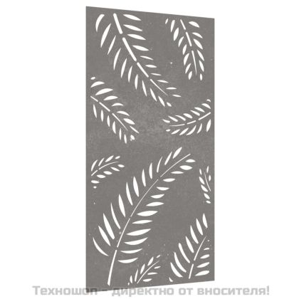 Градинска декорация 105x55 см кортенова стомана дизайн с листа