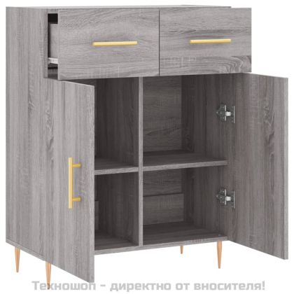 Сайдборд, сив сонома, 69,5x34x90 см, инженерно дърво