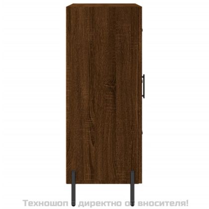 Сайдборд, Кафяв дъб, 69,5x34x90 см, инженерно дърво