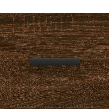 Сайдборд, Кафяв дъб, 69,5x34x90 см, инженерно дърво