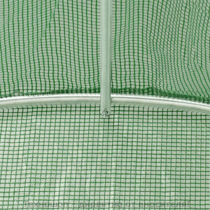 Оранжерия със стоманена рамка зелена 32 м² 8x4x2 м