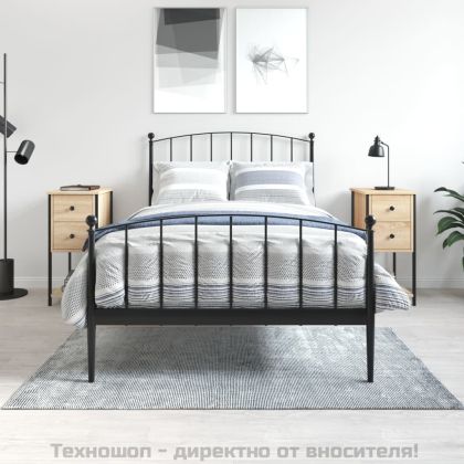 Нощни шкафчета, 2 бр, сонома дъб, 32x42x70 см, инженерно дърво