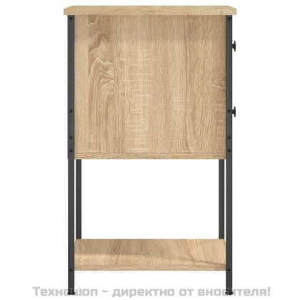 Нощни шкафчета, 2 бр, сонома дъб, 32x42x70 см, инженерно дърво