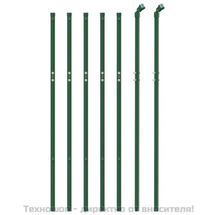 Ограда от телена мрежа зелена 1x10 м поцинкована стомана