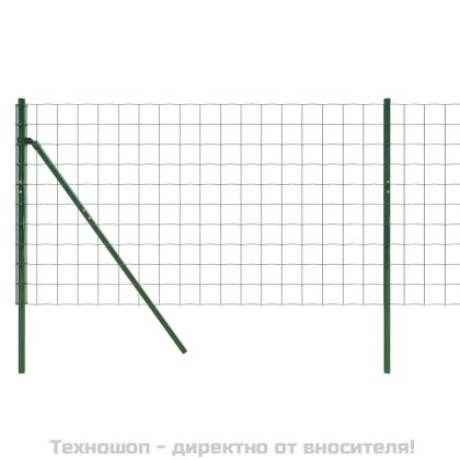 Ограда от телена мрежа зелена 1x10 м поцинкована стомана