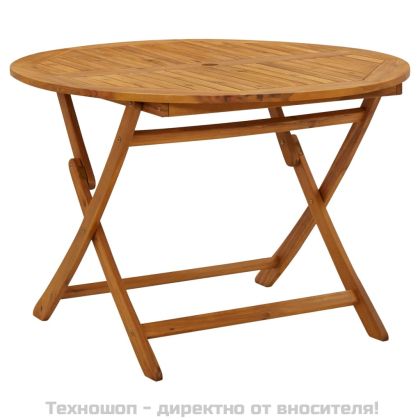 Градински трапезен комплект от 5 части, акациево дърво масив